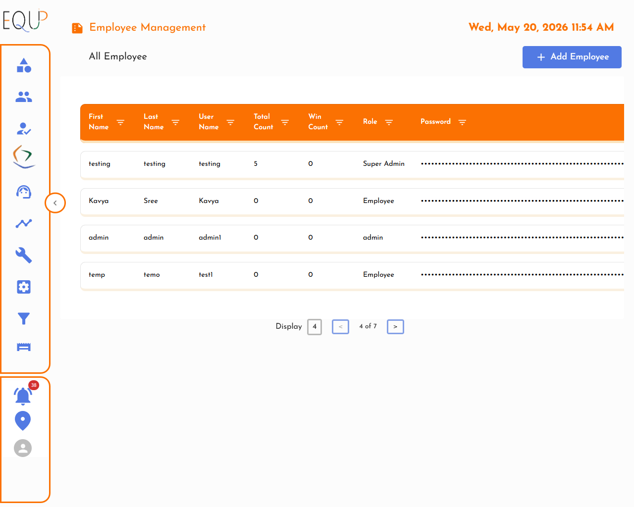 Employee Management View